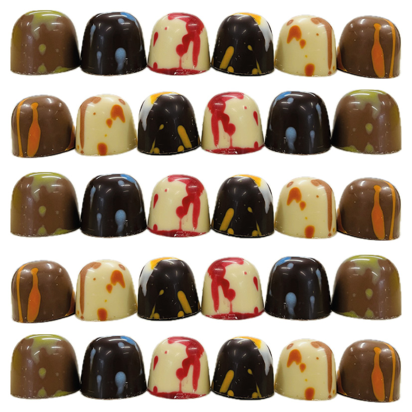 VIP geschenkdoosje met 4 vrolijke paasbonbons - inclusief banderol